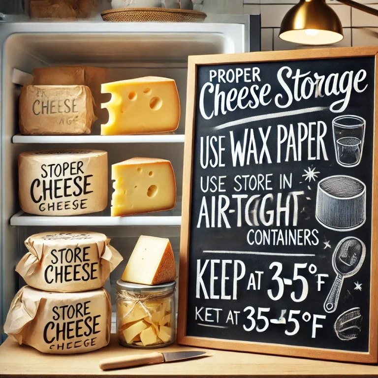 How to Store Cheese