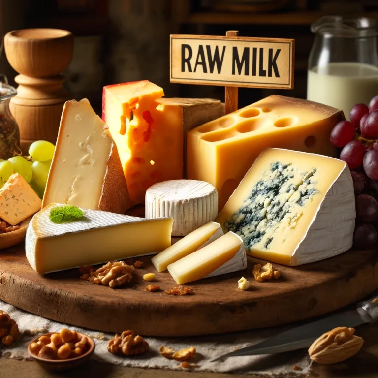 Raw Milk Cheese, showcasing a variety of cheeses in a cozy, gourmet setting