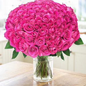100 Pink Roses