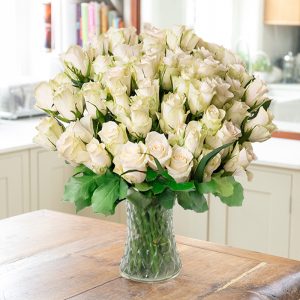 50 White Roses