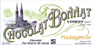 Bonnat, Madagascar, 75% dark chocolate bar