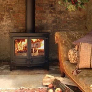 Charnwood Island Three BLU Wood Burning Ecodesign Stove
