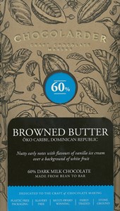 Chocolarder, Browned Butter, 60% Dark/Milk Chocolate Bar
