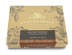 Chocolarder, Mocha, 70% Dark Chocolate truffles