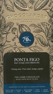 Chocolarder, Ponta Figo, 70% Dark Chocolate Bar