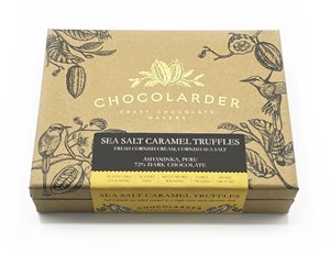 Chocolarder, Sea Salt Caramel, 72% Dark Chocolate truffles