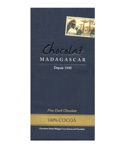 Chocolat Madagascar, 100% dark chocolate bar