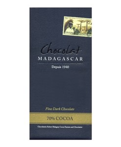 Chocolat Madagascar, Organic 70% dark chocolate bar
