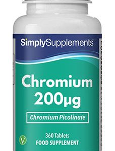 Chromium 200mcg (360 Tablets)