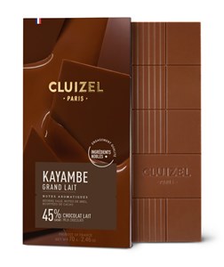 Cluizel, Kayambe, Grand Lait, 45% milk chocolate bar