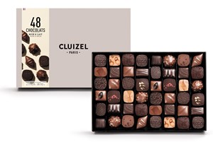 Cluizel, Milk & dark luxury chocolate gift box - Medium 305g