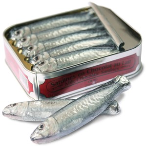 Cluizel, Tin of milk chocolate sardines