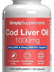 Cod Liver Oil 1000mg (180 Capsules)
