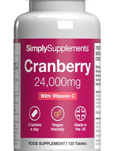 Cranberry 24000mg Vitamin C 160mg (120 Tablets)