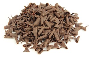 Dark chocolate curls - Medium 250g bag