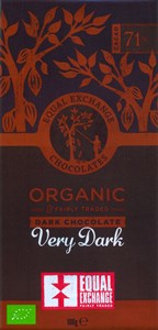 Equal Exchange, organic, 71% Very Dark chocolate bar