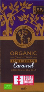 Equal Exchange, organic, caramel crunch dark chocolate bar