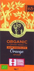 Equal Exchange, organic, orange infused dark chocolate bar