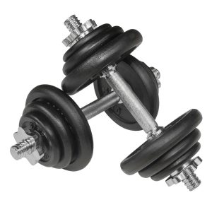 Fuel Fitness 20kg Black Cast Iron Dumbbell Set