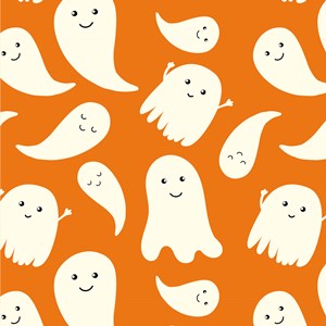 Ghosts, chocolate transfer sheets x2