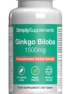 Ginkgo Biloba 1500mg (360 Tablets)