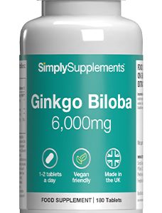 Ginkgo Biloba 6000mg (180 Tablets)