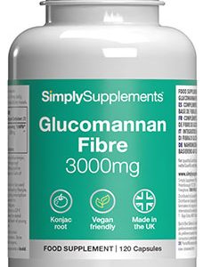 Glucomannan Fibre 3000mg (120 Capsules)