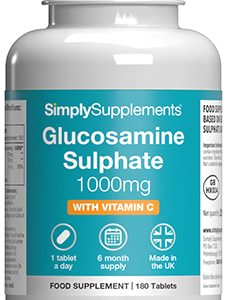 Glucosamine 1000mg Vitamin C Tablets (180 Tablets)