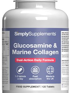 Glucosamine 500mg Marine Collagen 400mg (120 Tablets)