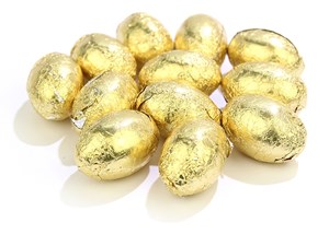 Gold mini Easter eggs - Bag of 100 (approx.)