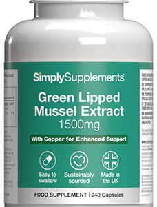 Green Lipped Mussel Extract 1500mg (240 Capsules)