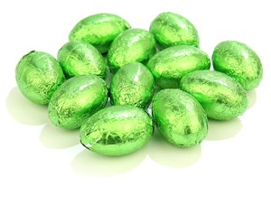 Green mini Easter eggs - Bag of 100 (approx.)