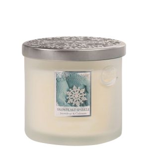 Heart & Home Twin Wick Candle Snowflake Sparkle 220g