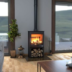 Henley Hazelwood Logstore DEFRA Approved Ecodesign Wood Burning Stove