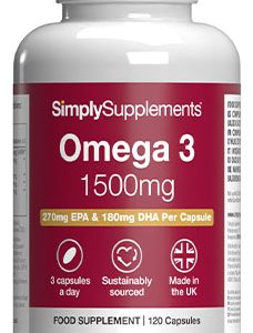 High Strength Omega 3 1500mg (120 Capsules)