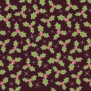 Holly, chocolate transfer sheets x2