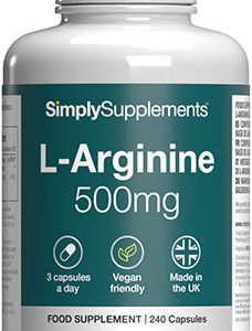 L Arginine 500mg (240 Capsules)