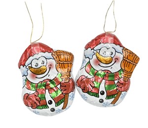 Milk Chocolate Snowman Tree Decorations - Bag of 5