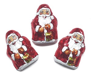 Milk chocolate mini Santas - Bag of 10