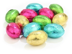 Mixed colours mini Easter eggs - Bag of 50 (approx.)