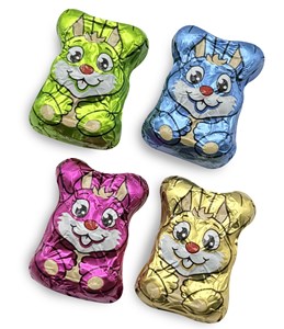 Multi-coloured Mini Easter Bunnies - Bulk box of 100