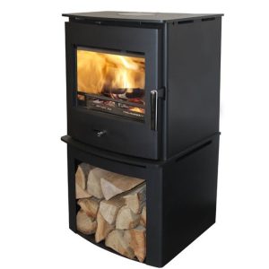 Newbourne 50FS Wood Burning / Multifuel Ecodesign Stove With 200mm Log Store