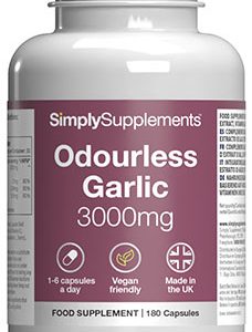 Odourless Garlic 3000mg (180 Capsules)