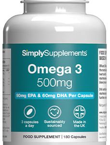 Omega 3 500mg (180 Capsules)