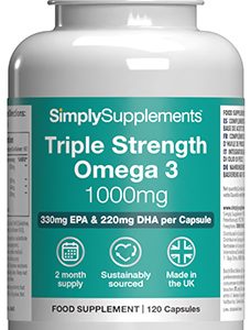Omega 3 Triple Strength 1000mg (120 Capsules)