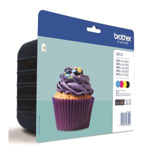 Original Brother LC123 Ink Cartridge Multipack (B/C/M/Y)