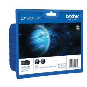 Original Brother LC1280 Black Ink Cartridge Twin Pack