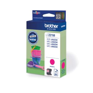 Original Brother LC221 Magenta Ink Cartridge