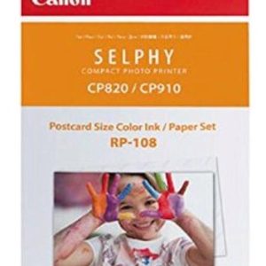 Original Canon 8568B001 RP-108 Ink and Postcard Paper Multipack