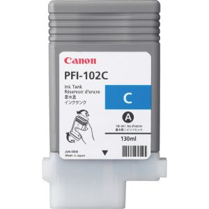 Original Canon PFI-102C Cyan Ink Cartridge